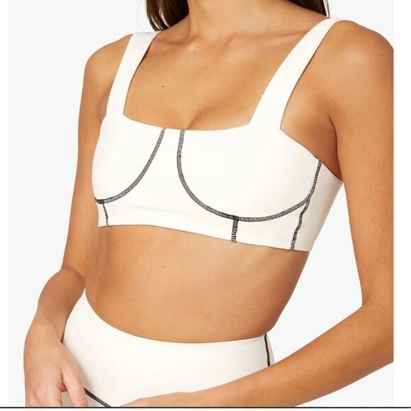 WeWoreWhat Square Neck Corset Top  SportBra White Size XL - Picture 2 of 7